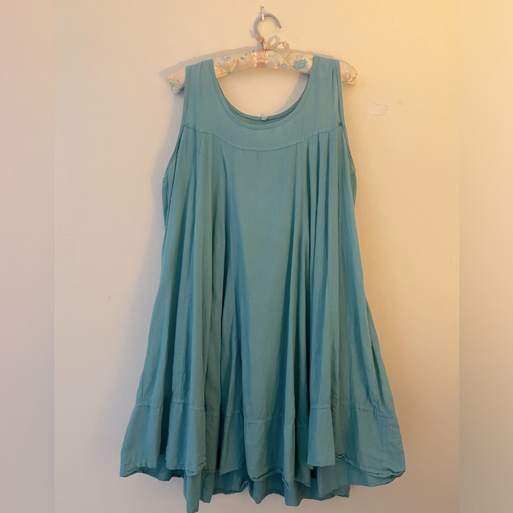 Boho Blue Mini Sundress